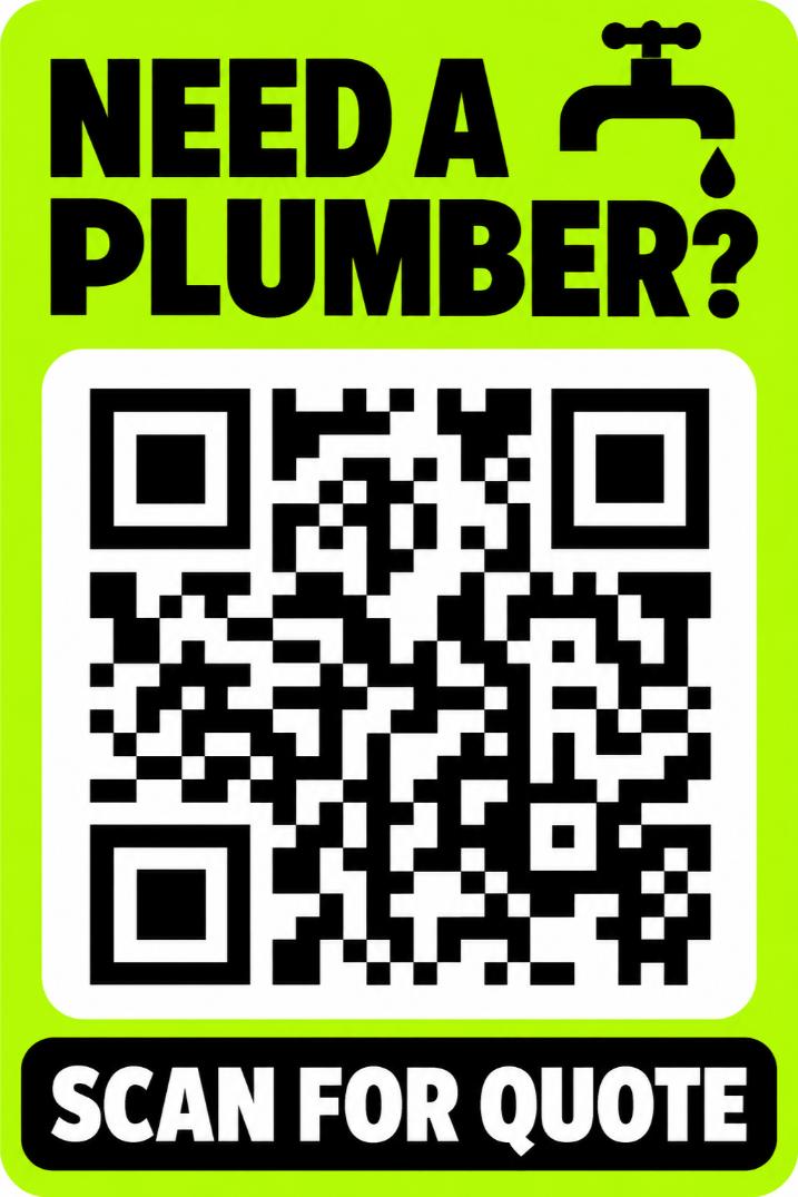 Plumbing QR magnet